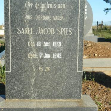 SPIES Sarel Jacob 1869-1942