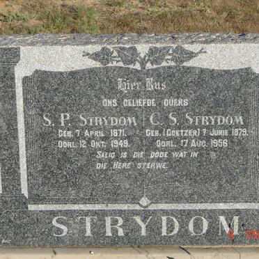 STRYDOM S.P. 1871-1949 &amp; C.S. COETZER 1879-1956