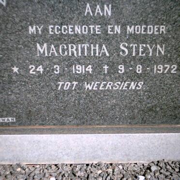 STEYN Magritha 1914-1972