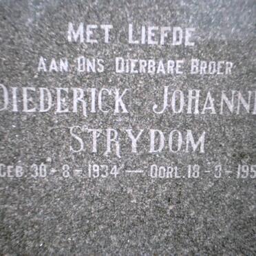 STRYDOM Diederick Johannes 1934-1952