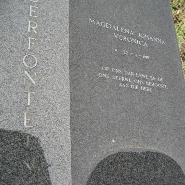 SERFONTEIN Ignatius Michael 1910-1992 &amp; Magdalena Johanna Veronica 1915- 
