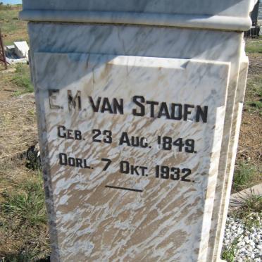 STADEN E.M., van 1849-1932