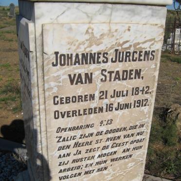 STADEN Johannes Jurgens, van 1842-1912