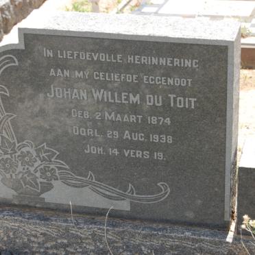 TOIT Johan Willem, du 1874-1938
