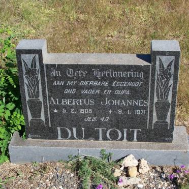 TOIT Albertus Johannes, du 1905-1971