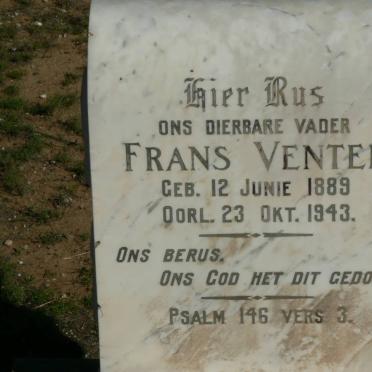 VENTER Frans 1889-1943
