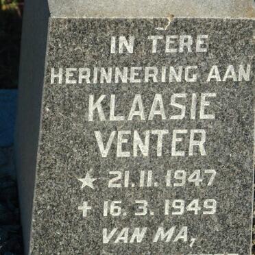 VENTER Klaasie 1947-1949