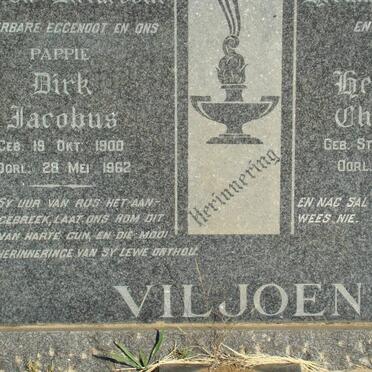 VILJOEN Dirk Jacobus 1900-1962 &amp; Heubrecht Christiana STEYN 1902-1968