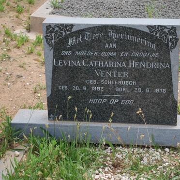 VENTER Levina Catharina Hendrina nee SCHLEBUSCH 1892-1978