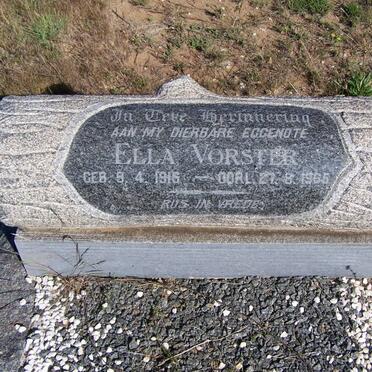 VORSTER Ella 1916-1965