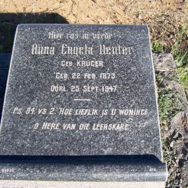 VENTER Anna Engela nee KRUGER 1873-1947