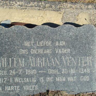 VENTER Willem Adriaan 1880-1948