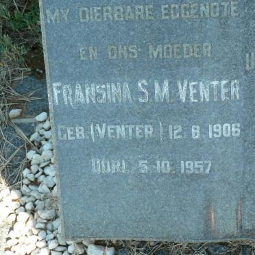 VENTER Fransina S.M. nee VENTER 1906-1957
