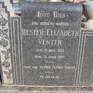 VENTER Hester Elizabeth 1865-1947