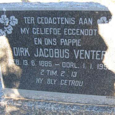 VENTER Dirk Jacobus 1885-195?