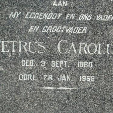 VENTER Petrus Carolus 1880-1968