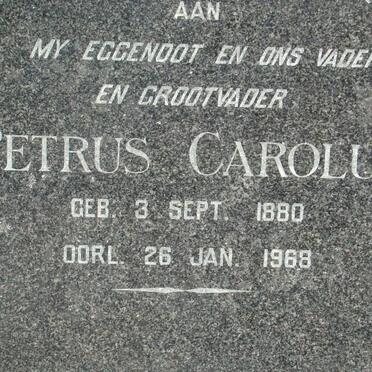 VENTER Petrus Carolus 1880-1968