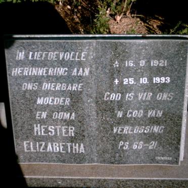 VENTER Herculaas Frederik 1918-1983 &amp; Hester Elizabeth 1921-1993   