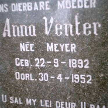 VENTER Anna MEYER 1892-1952