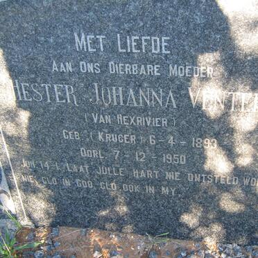 VENTER Hester Johanna nee KRUGER 1893-1950