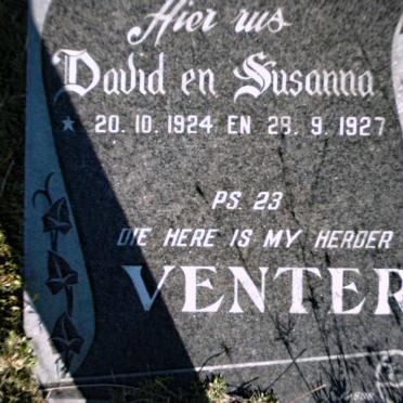 VENTER David 1924- &amp; Susanna 1927-