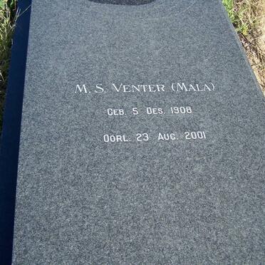 VENTER M.S. 1908-2001