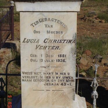 VENTER Lucia Christina 1881-1926