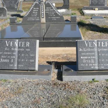 VENTER Annis J. 1905-1986 &amp; Vera H. 1901-1996