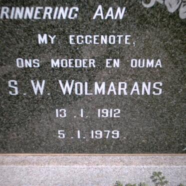 WOLMARANS S.W. 1912-1978