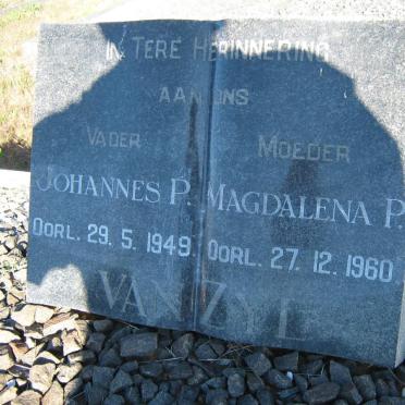ZYL Johannes P., van -1949 &amp; Magdalena P. -1960