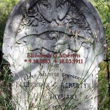 ALBERTYN Elizabeth nee SNYMAN 1883-1911