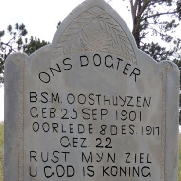 OOSTHUYZEN B.S.M. 1901-1917