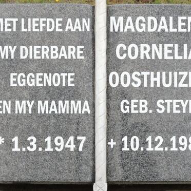 OOSTHUIZEN Magdalena Cornelia nee STEYN 1947-1980 