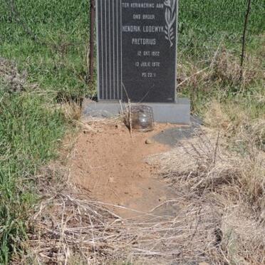 PRETORIUS Hendrik Lodewyk 1922-1972