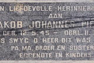 PIENAAR Jakob Johannes 1945-1969