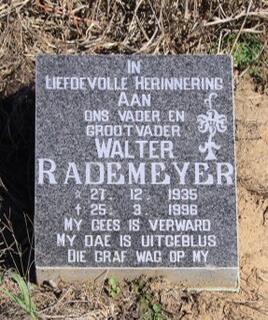 RADEMEYER Walter 1935-1996