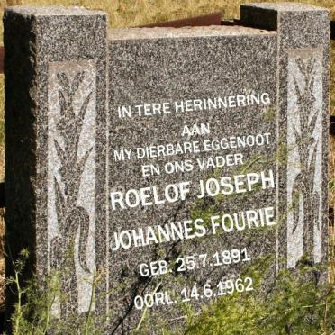 FOURIE Roelof Joseph Johannes 1891-1962