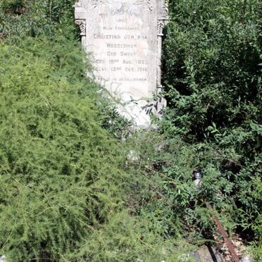 WASSERMAN Christina Johanna nee SWART 1890-1918 