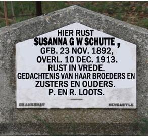 Free State, REITZ district, Reward 7, farm cemetery