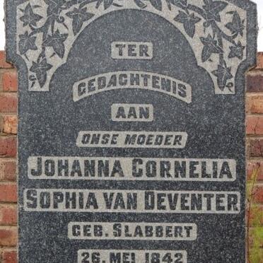 DEVENTER Johanna Cornelia Sophia, van nee SLABBERT 1842-1926