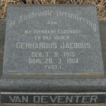 DEVENTER Gerhardus Jacobus, van 1913-1964