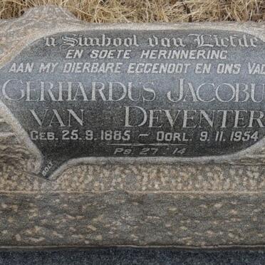 DEVENTER Gerhardus Jacobus, van 1885-1954