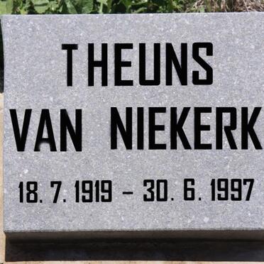 NIEKERK Theuns, van 1919-1997