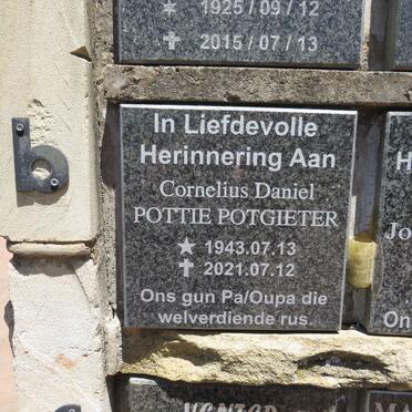 POTGIETER Cornelius Daniel 1943-2021
