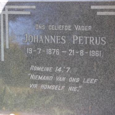 SPUY Johannes Petrus, van der 1876-1961 & Maria Magdalena MARAIS 1877-1960