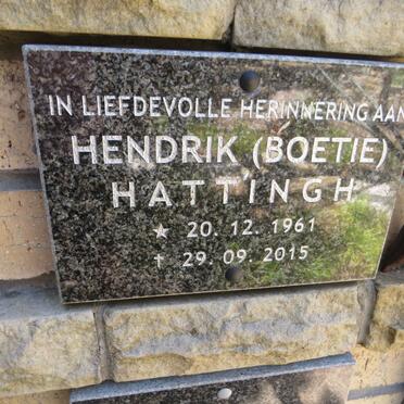HATTINGH Hendrik 1961-2015