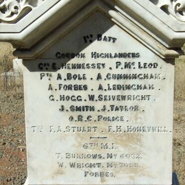 5. Memorial stone: Anglo Boer War - British soldiers
