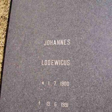 ? Johannes Lodewicus 1900-1991