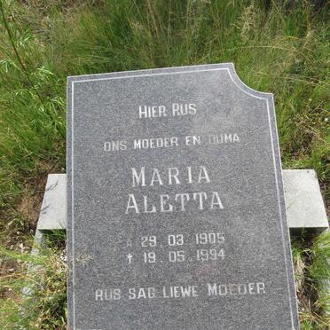 ? Maria Aletta 1905-1994