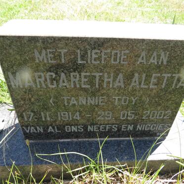 ? Margaretha Aletta 1914-2002